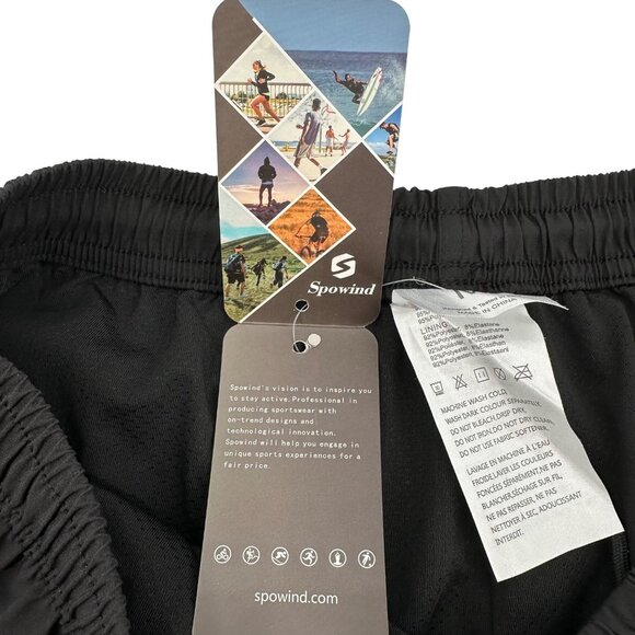 NWT Spowind Mens Black Cycling Shorts Pockets Padded Cushion Size M - Picture 11 of 13